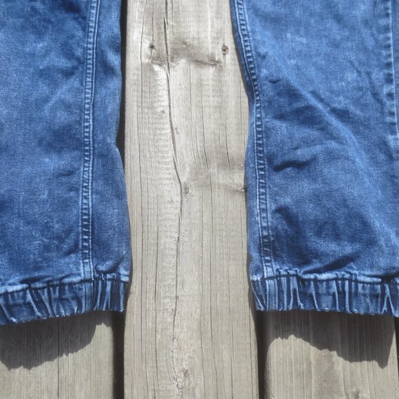 Bluenotes Denim Jean Slim Jogger Rugby Style Denim Jean Pants - Size Large. - Picture 6 of 10